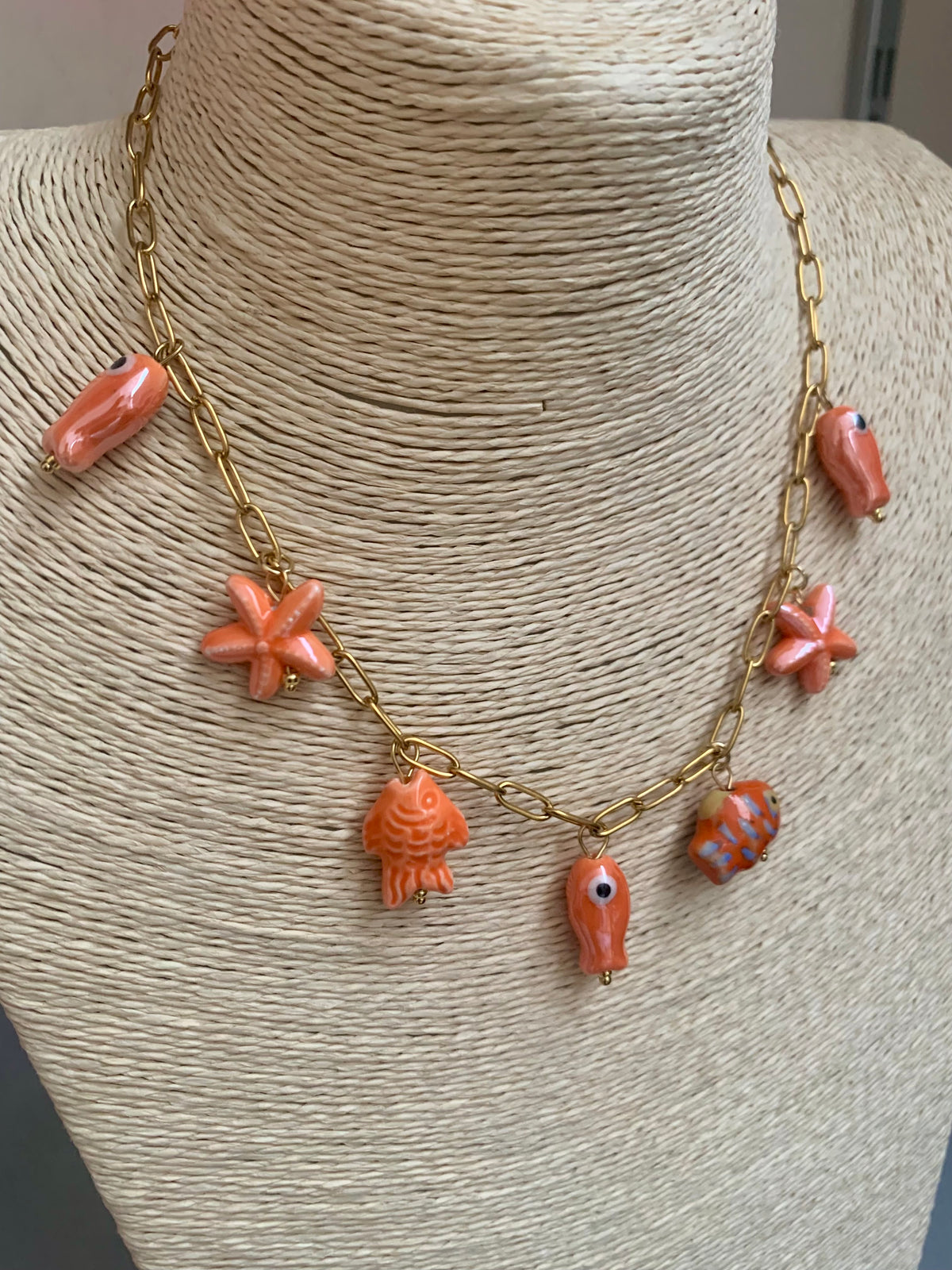 COLLAR MAR NARANJA