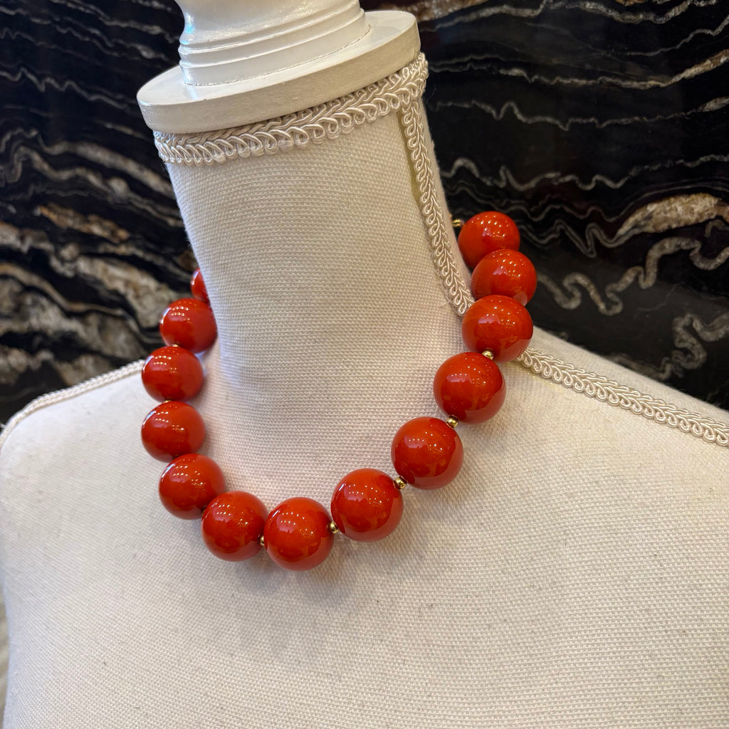 COLLAR BOLAS NARANJA
