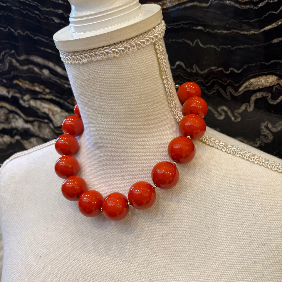 COLLAR BOLAS NARANJA