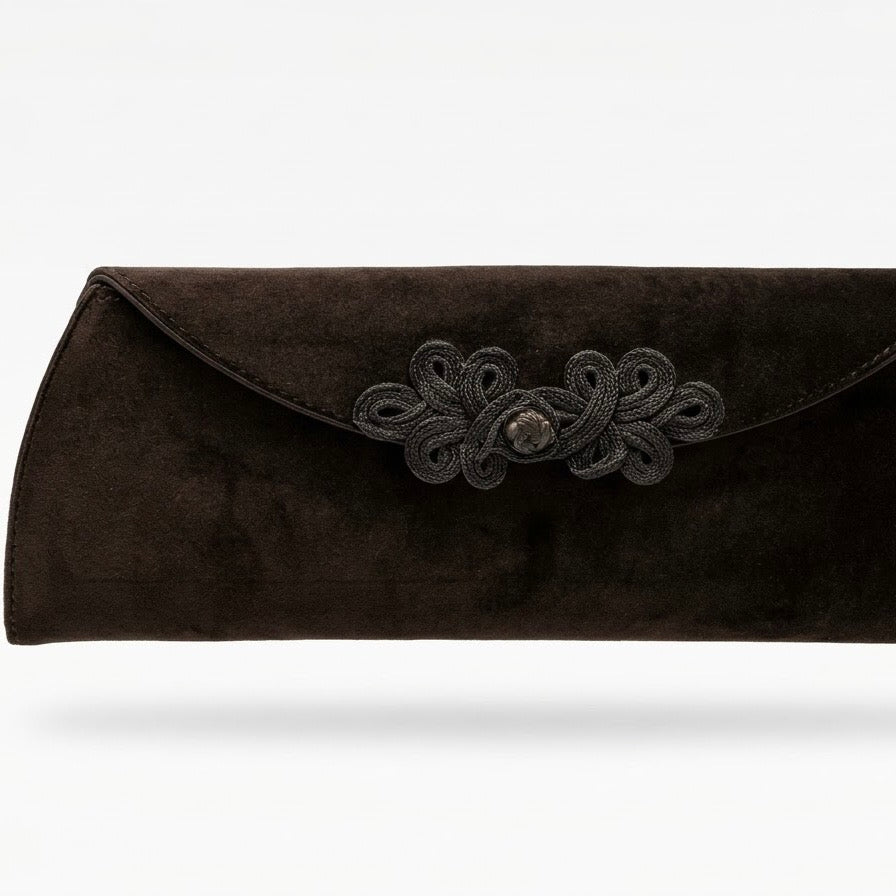 CARTERA TERCIOPELO MARRON