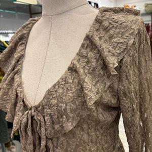 BLUSA DE ENCAJES BEIGE