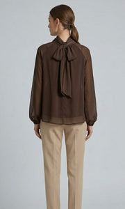 BLUSA PARIS MARRON CHOCOLATE