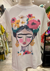 CAMISETA FRIDA BLANCA