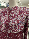 CAMISA VOLANTE ESTAMPADA