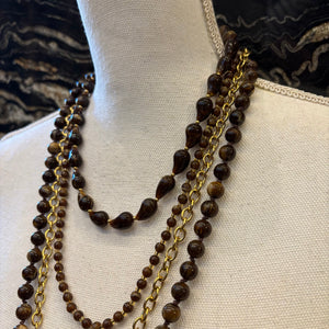COLLAR MULTI COLLAR MARRON