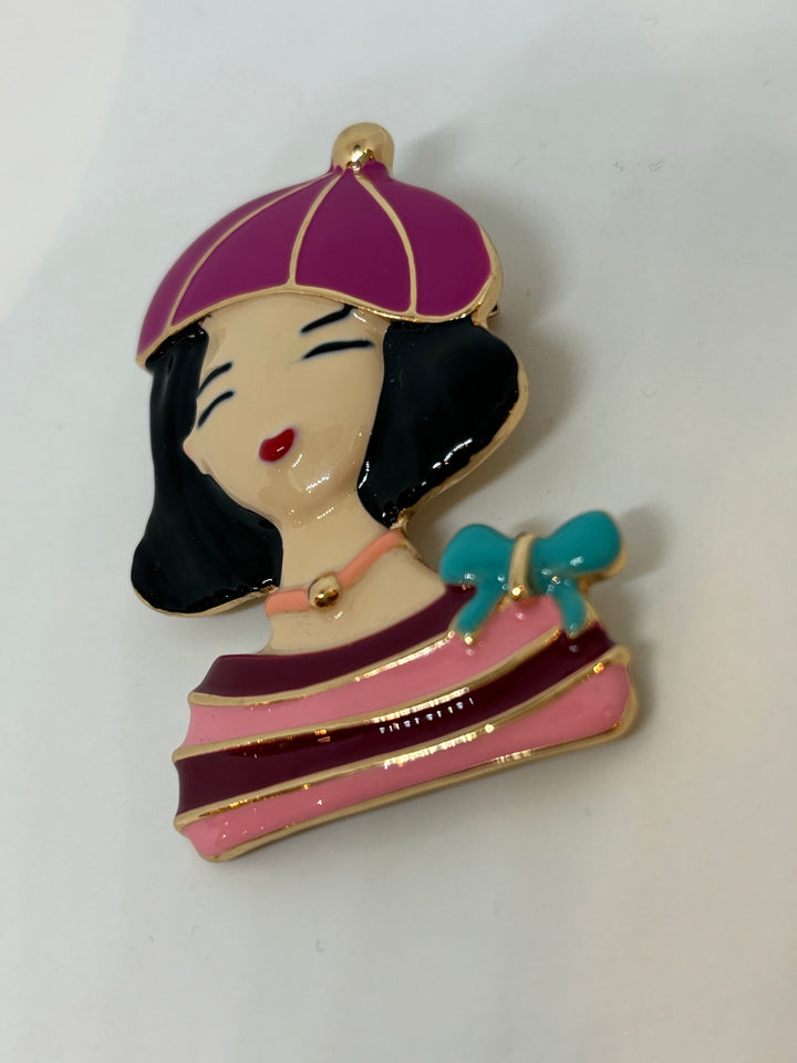 BROCHE MUJER BOINA BUGANVILLA