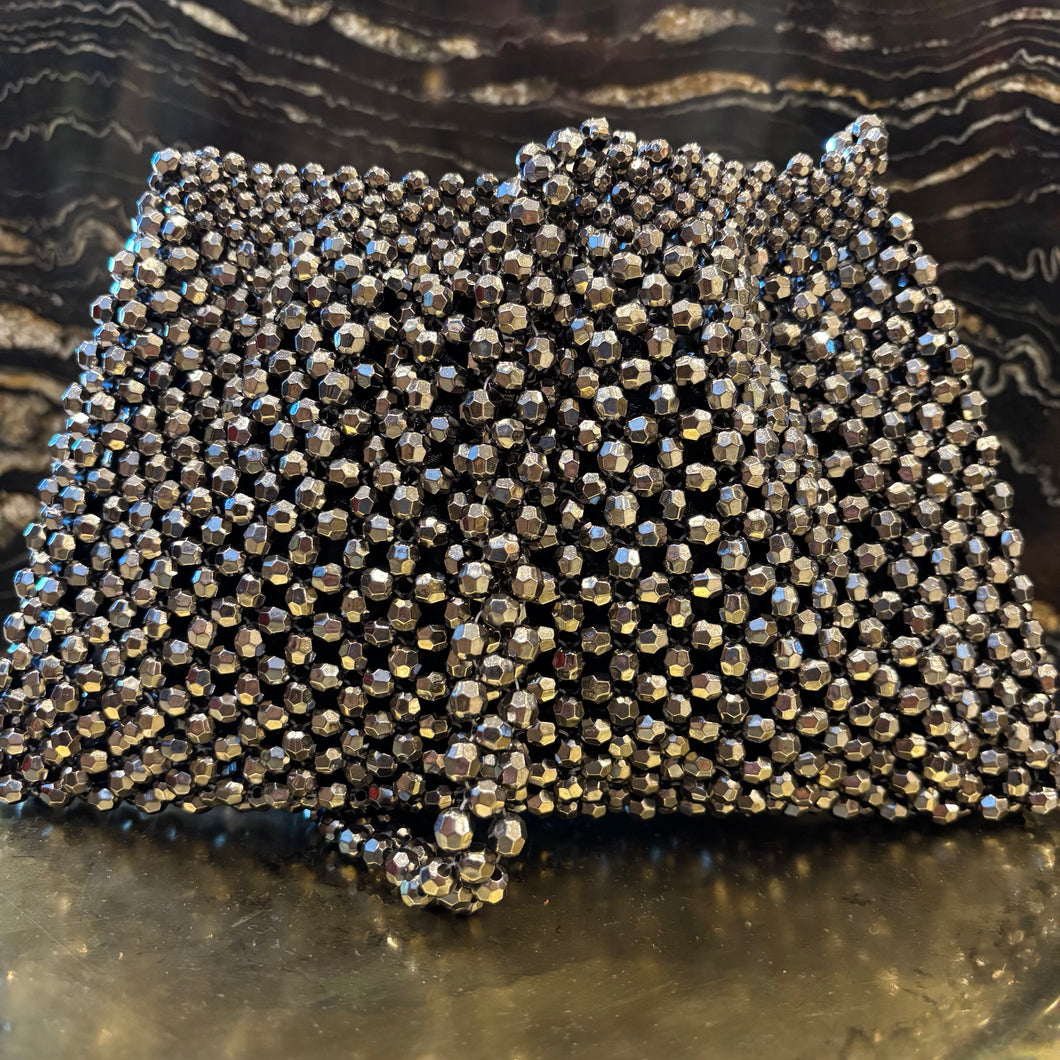 BOLSO DE FIESTA GRIS OSCURO