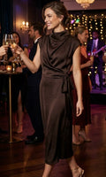 VESTIDO BREST MARRON