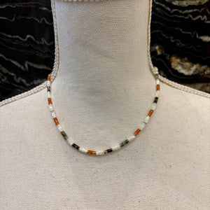 COLLAR CUENTAS TEJA
