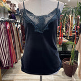 LENCERO TERCIOPELO AZUL PETROLEO