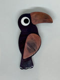 BROCHE TUCÁN MARRÓN