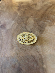 BROCHE OVALADO BROCADO