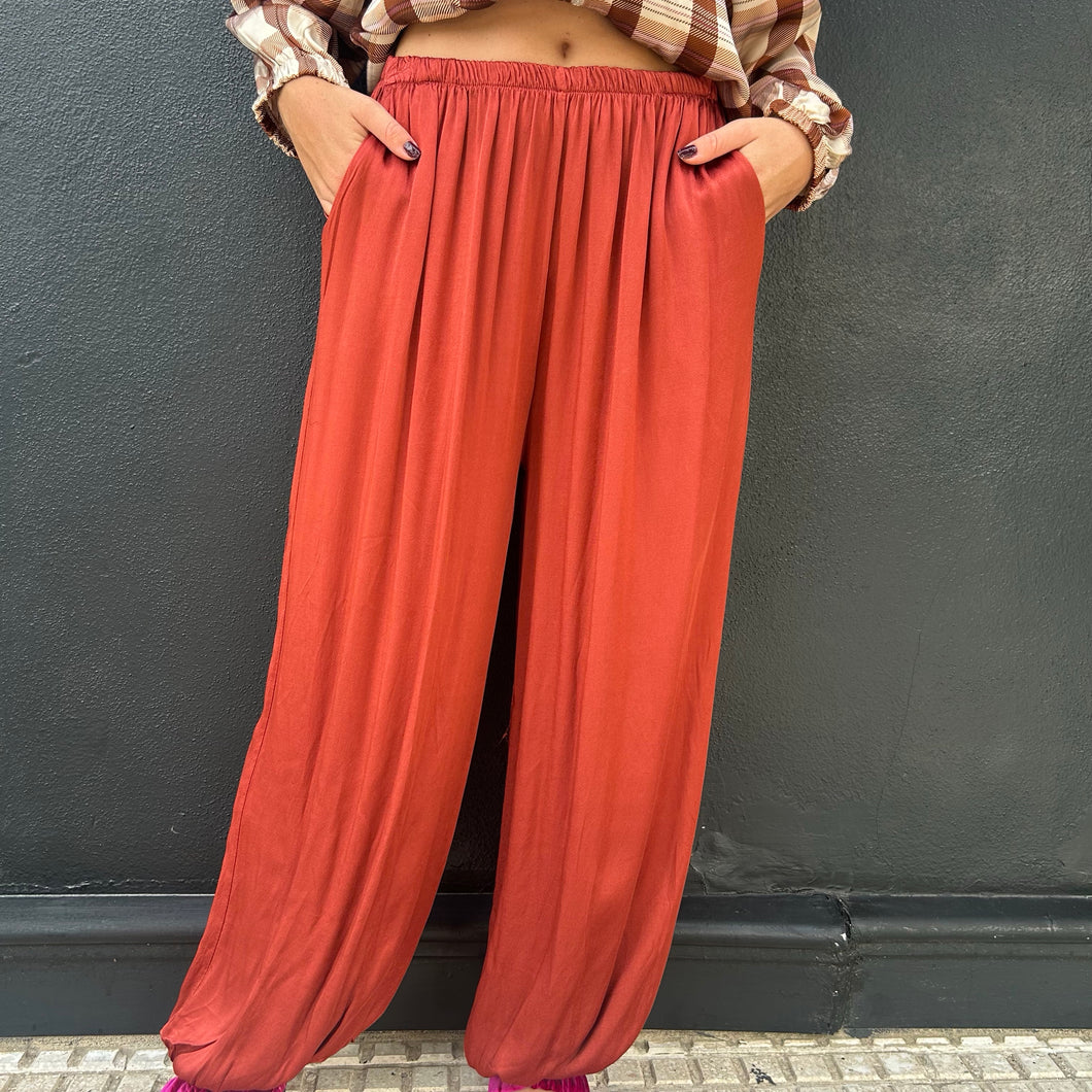 PANTALON BOMBACHO TEJA