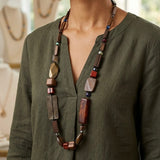 COLLAR LARGO MADERA