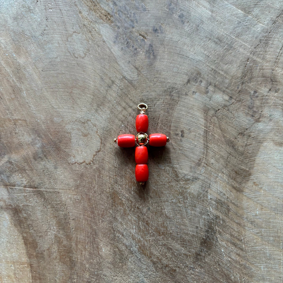 COLGANTE CRUZ CORAL