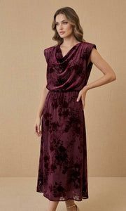 VESTIDO BARCELONA BURDEOS