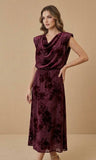 VESTIDO BARCELONA BURDEOS