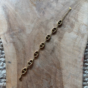 PULSERA ESLABON MARINO