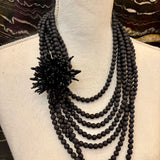 COLAR CORAL GRANDE NEGRO