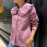 CAMISA CON CUELLO BEBÉ ROSA