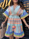 VESTIDO ETNICO CORTO