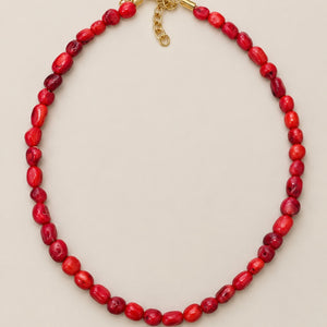 COLLAR PIEDRAS ROJAS