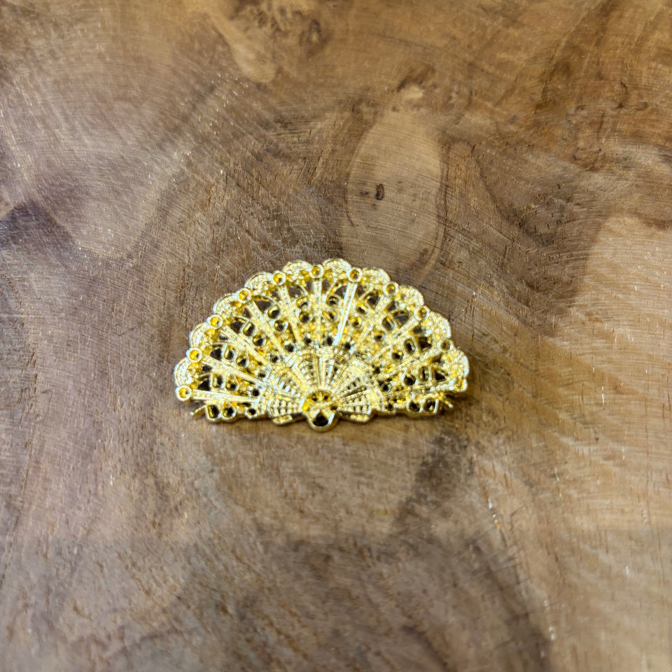BROCHE ABANICO LABRADO