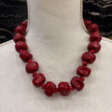 COLLAR BOLAS ROJAS