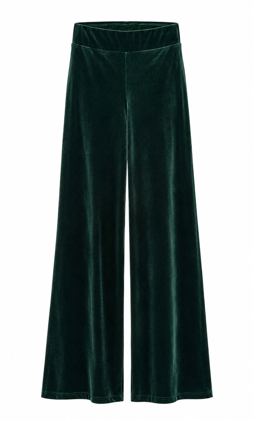 PANTALON TERCIOPELO VERDE BOTELLA