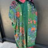 KIMONO CON DETALLES EN TERCIOPELO VERDE