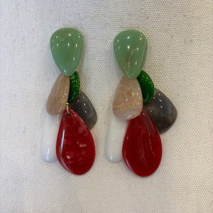 PENDIENTE LAGRIMAS DE COLORES