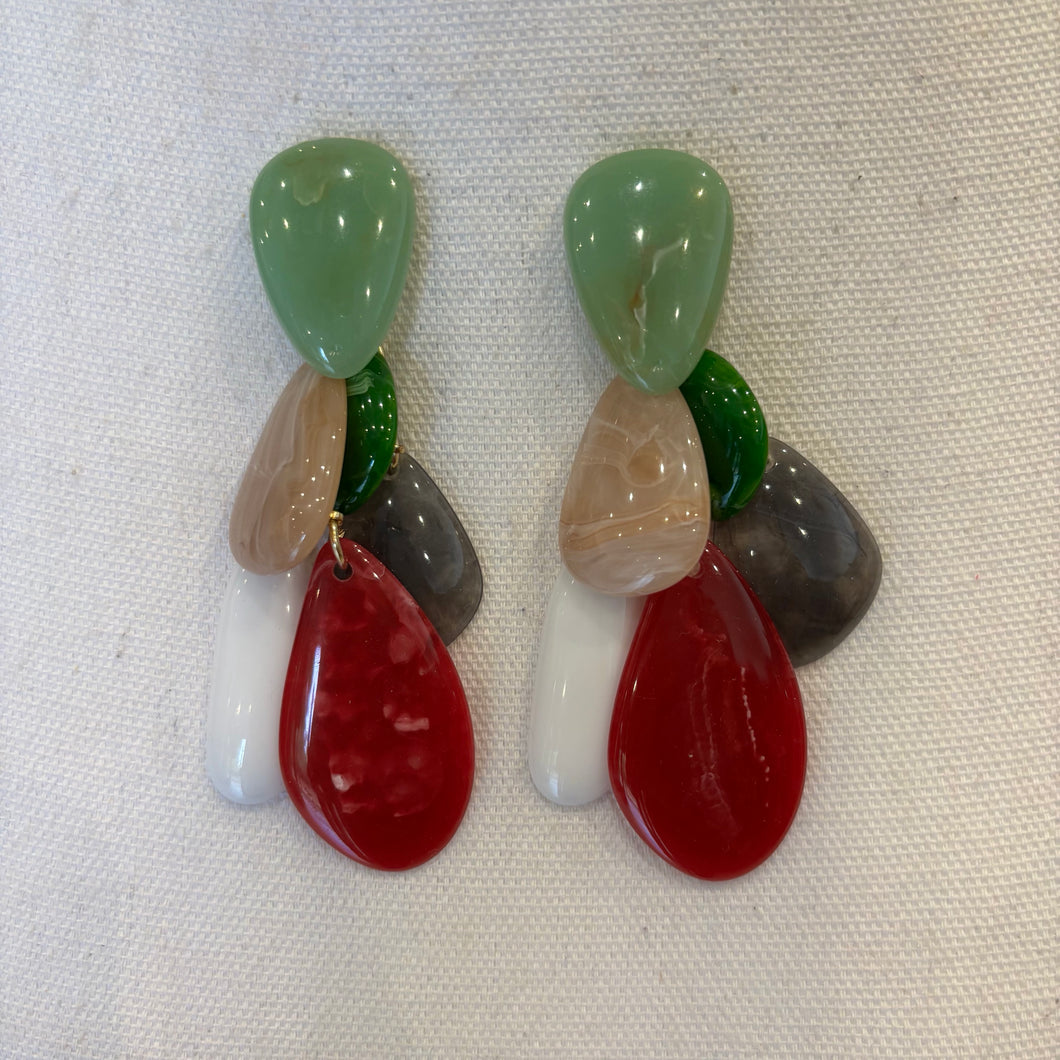 PENDIENTE LAGRIMAS DE COLORES