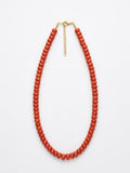 COLLAR BOLA PLANA NARANJA