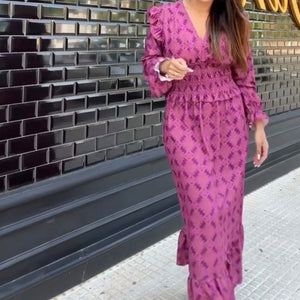 VESTIDO ESTAMPADO ROSA