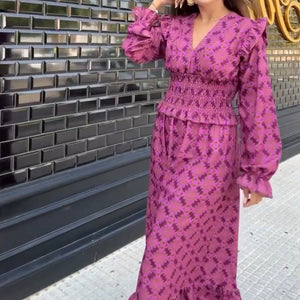 VESTIDO ESTAMPADO ROSA