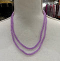 COLLAR BOLITAS MALVA TRANSPARENTE