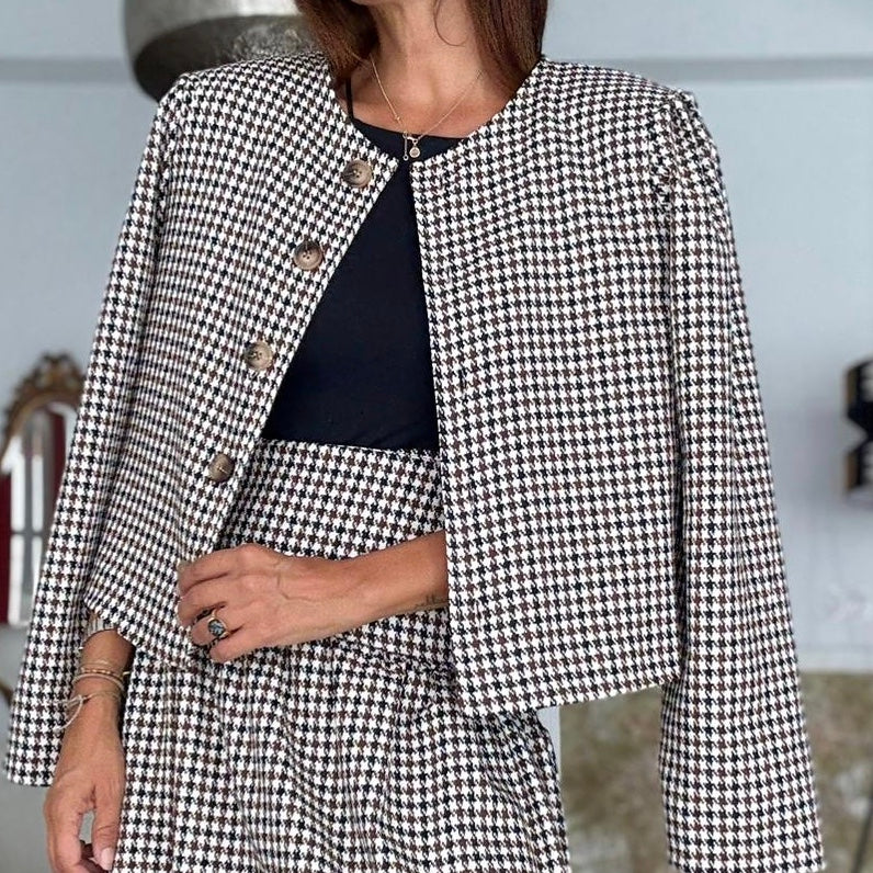 CHAQUETA DE PATA DE GALLO