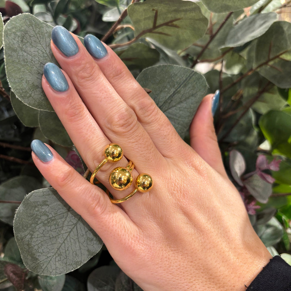 ANILLO TRES BOLAS