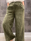 PANTALON DE PANA VERDE CAZA