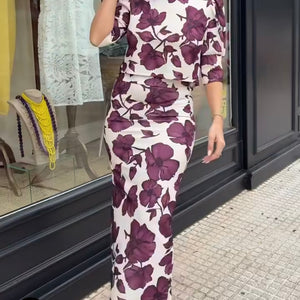 CONJUNTO DE FALDA ESTAMPADO