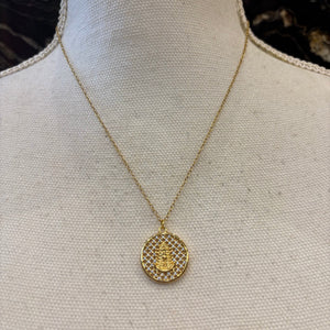 CADENA VIRGEN DEL ROCIO BRILLOS