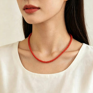 COLLAR BOLA PEQUEÑA NARANJA