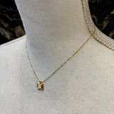 CADENA CON COLGANTE ESMALTADO CREMA