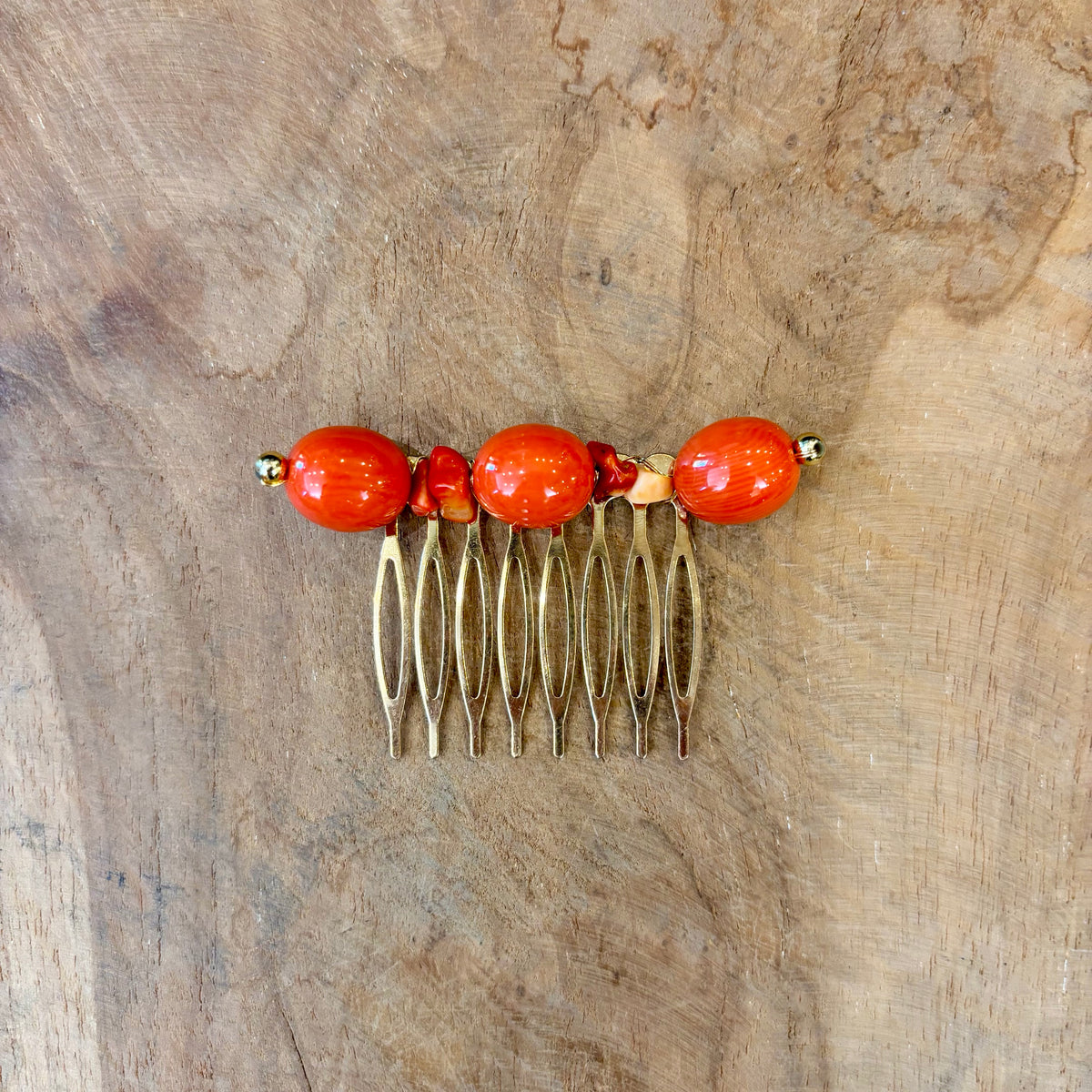 PEINECILLO BOLAS NARANJA