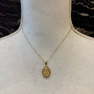 CADENA VIRGEN DEL ROCIO OVALADA