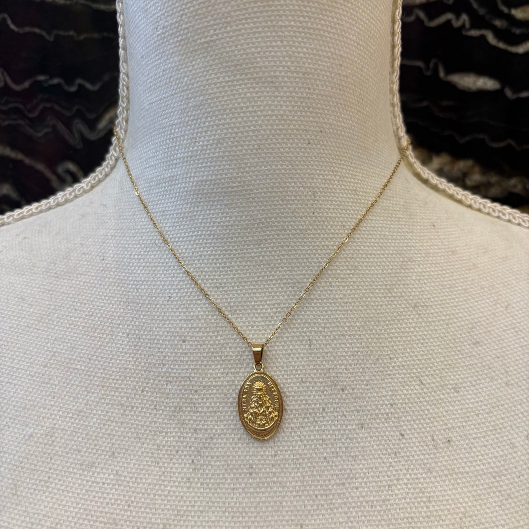 CADENA VIRGEN DEL ROCIO OVALADA