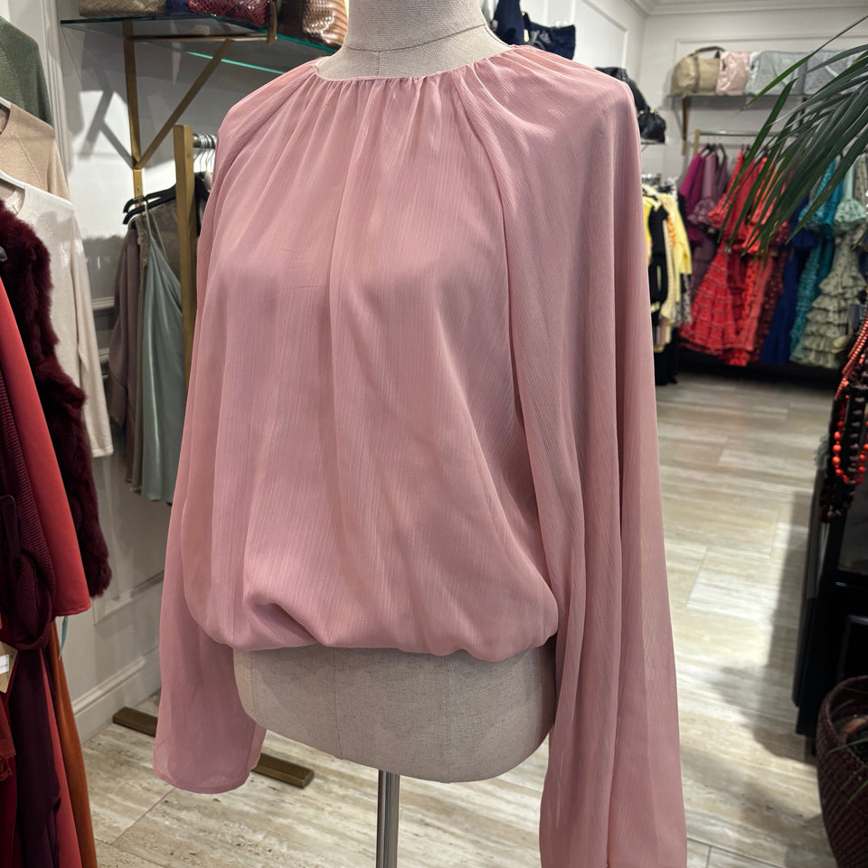 BLUSA ROSA MANGA ANCHA