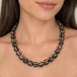 CADENA CERAMICA BOLAS NEGRAS