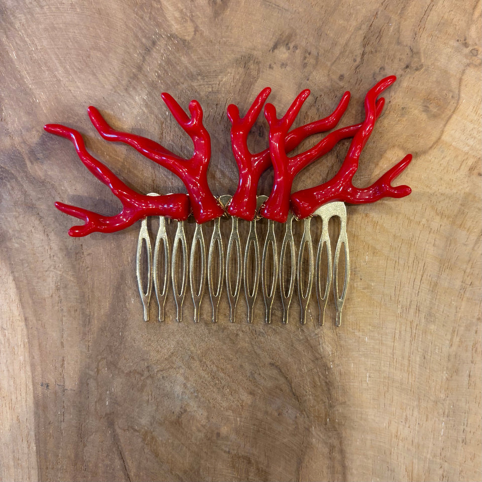 PEINECILLO CORAL GRANDE ROJO