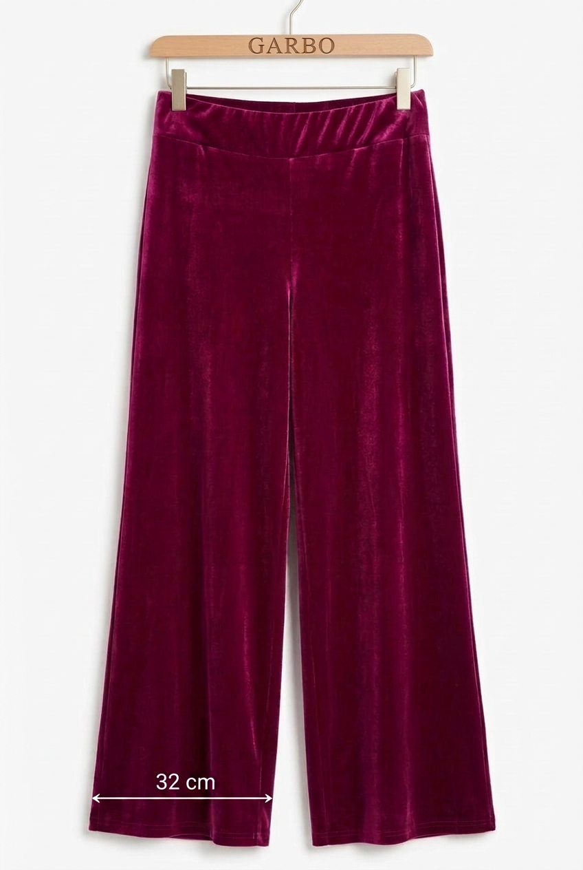 PANTALON TERCIOPELO FUCSIA